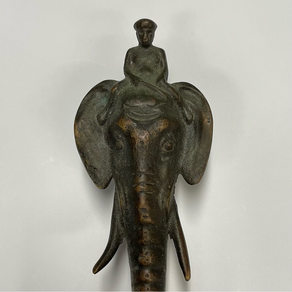 Vintage Bronze Elephant Door Knocker 1950’s - Picture 1 of 8